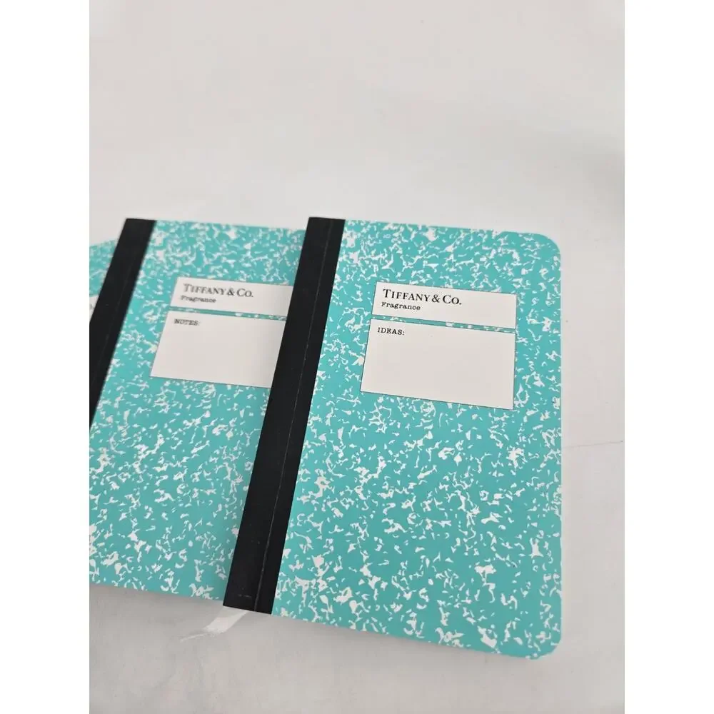 Tiffany & Co 3 Mini Composition Notebooks Gift Set Unused Ideas, Notes, Sketches